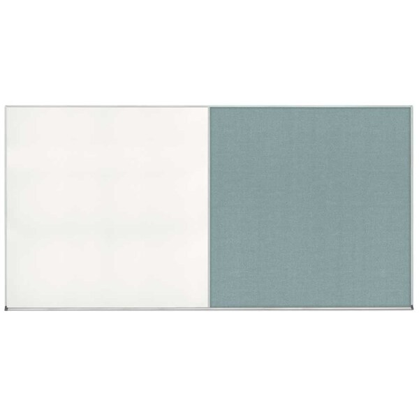 United Visual Products Enclosed Corkboard, 1 Door, 24"x36", 4" Fra UV3415-BLACK-PEARL - main